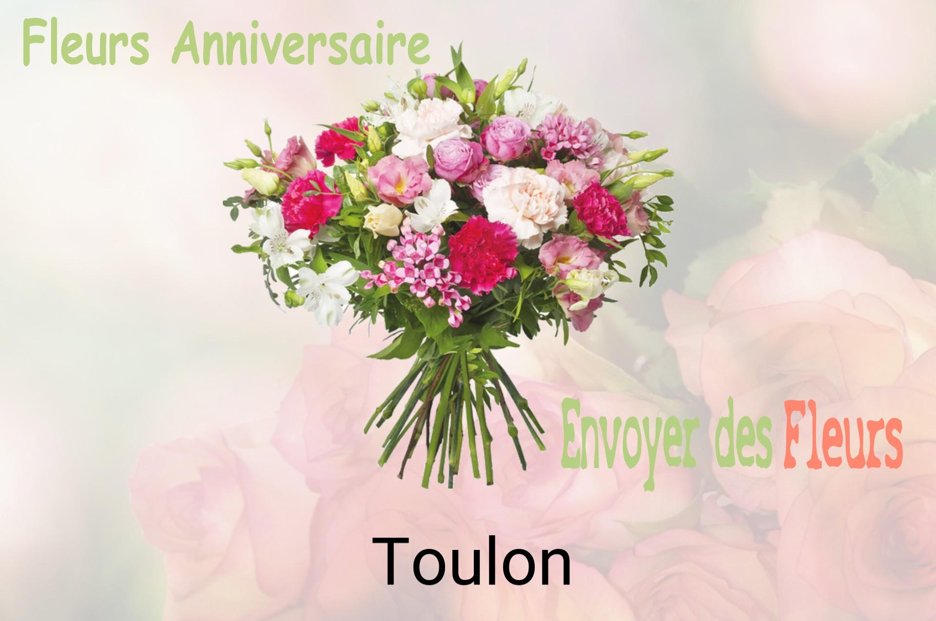 Bouquet de fleurs d’anniversaire livré à Toulon