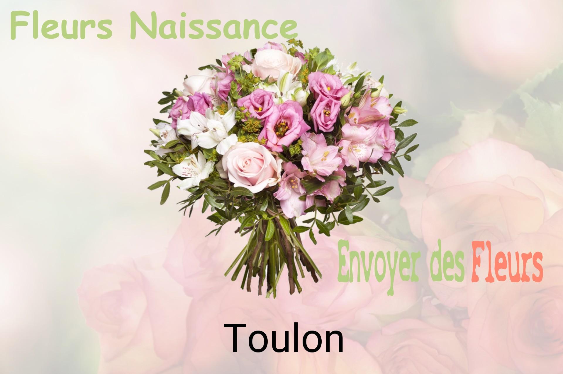 Bouquet de fleurs de naissance livré à Toulon